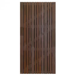 Online Elephant Tuindeur hardhout mix Stripes Black gevingerlast bruin-zwart (180 x 180 cm) dikte 4,5 cm