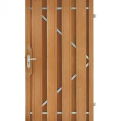 Online HomingXL Tuindeur hardhout recht met stalen frame (100 x 195 cm)