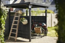 Outlet Plus Danmark Tuindeur vuren - Rustik recht zwart (100 x 138 cm) ruw