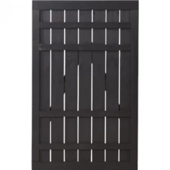 Outlet Plus Danmark Tuindeur vuren - Rustik recht zwart (100 x 158 cm) ruw