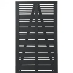 Best Plus Danmark Tuindeur vuren - Silence louvre recht zwart (100 x 170 cm)