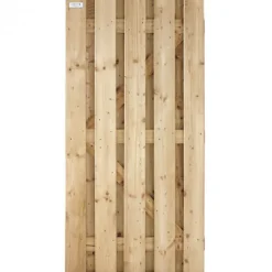 Elephant Tuindeur vuren recht rvs groen geimpregneerd (90 x 180 cm) geschaafd schermdikte 4,7 cm