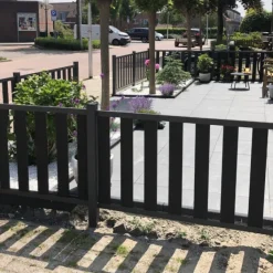 Best C-Wood Tuinhek antraciet composiet Design met antraciet aluminium frame (180 x 80 cm)