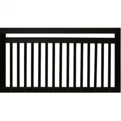 Clearance Elephant Tuinhek hardhout bankirai industrieel glad - zwart gelakt - 15L (150 x 80 cm)