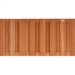 Outlet Elephant Tuinhek hardhout kempas recht 15L rvs (180 x 90 cm)