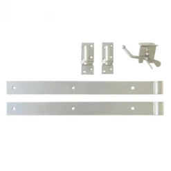 Discount C-Wood Tuinhek poort composiet Design antraciet met alu frame incl. hang- en sluitwerk (100 x 80 cm)