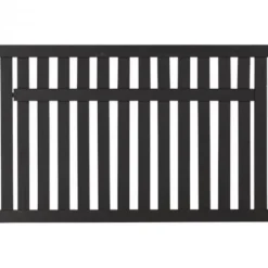 Hot Plus Danmark Tuinhek vuren - Country recht zwart (149 x 96 cm)