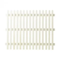 Online Plus Danmark Tuinhek vuren - Skagen Lux recht wit (150 x 120 cm)