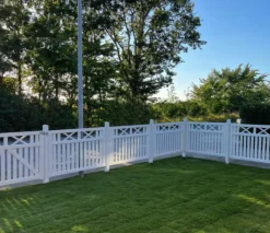 Hot Plus Danmark Tuinhek vuren - Vinesse rechte tuinhekken wit (150 x 96 cm)