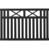 Discount Plus Danmark Tuinhek vuren - Vinesse rechte tuinhekken zwart (150 x 96 cm)