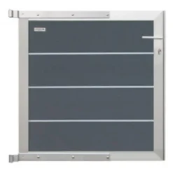New Elephant Tuinhekpoort composiet Modular rock grey - blank aluminium frame compleet (90 x 90 cm)