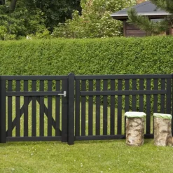 Sale Plus Danmark Tuinhekpoort vuren - Country recht zwart (100 x 98 cm)