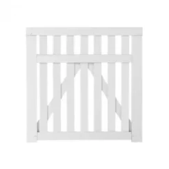 Discount Plus Danmark Tuinhekpoort vuren - Country recht wit (100 x 98 cm)