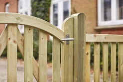 Discount Plus Danmark Tuinhekpoort vuren - Ligno toog groen geimpregneerd (100 x 88/85 cm)