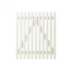 Outlet Plus Danmark Tuinhekpoort vuren - Retro recht wit (100 x 120 cm)