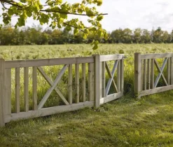 Plus Danmark Tuinhekpoort vuren - Rom recht groen geimpregneerd (100 x 75 cm)