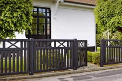 New Plus Danmark Tuinhekpoort vuren - Vinesse rechte poorten zwart (150 x 98 cm)