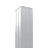 New C-Wood Tuinpaal zelfbouw Modular/Mix & Match wit aluminium 6,8 x 6,8 cm tbv schutting 180 cm