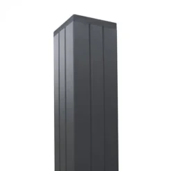 Discount C-Wood Tuinpaal zelfbouw Modular/Mix & Match antraciet aluminium 6,8 x 6,8 cm tbv schutting 180 cm