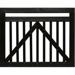 Sale Elephant Tuinpoort hardhout Bankirai zwart industrieel glad (100 x 80 cm)