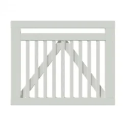 Hot Plus Danmark Tuinpoort vuren - Linea recht wit (100 x 80 cm)