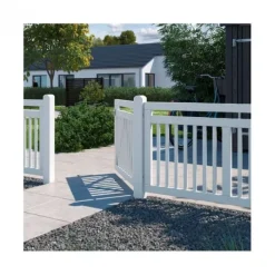 Hot Plus Danmark Tuinpoort vuren - Linea recht wit (100 x 80 cm)