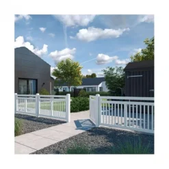 Outlet Plus Danmark Tuinpoort vuren - Linea wit recht (150 x 80 cm)