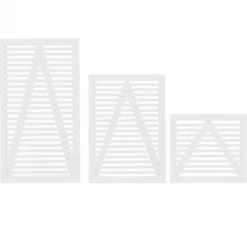 New Plus Danmark Tuinpoort vuren - serie Tokyo - louvre recht wit