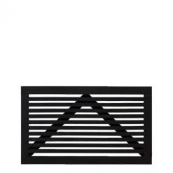 Clearance Plus Danmark Tuinpoort vuren - Tokyo louvre recht zwart ( 150 x 90 cm)