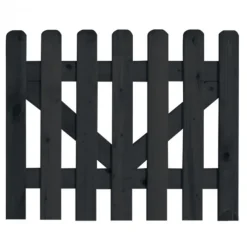 Discount Elephant Tuinpoort vuren zwart gelakt (180 x 80 cm) geschaafd