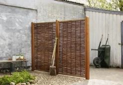 Discount Plus Danmark Tuinscherm gevlochten wilgen - Pil Standard (120 x 180 cm)
