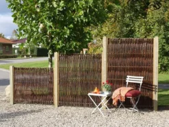 Plus Danmark Tuinscherm gevlochten wilgen - Pil Luksus (120 x 100 cm)