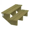 Online Plus Danmark Tuintrap hout - 2 treden - inclusief treden - 50 x 34 x 120 cm