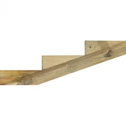 Plus Danmark Tuintrap lui vuren geimpregneerd - Trapbalk 3 treden