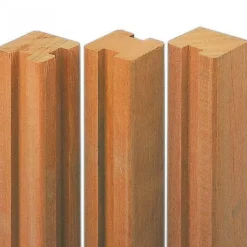 Outlet Elephant Tussenpaal rabatsysteem hardhout bankirai 7 x 7 cm