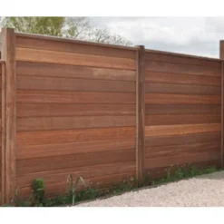 New Smaragd Tussenpaal rabatsysteem hardhout Bankirai 9 x 9 cm