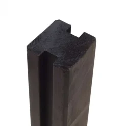 Discount Plus Danmark Tussenpaal rabatsysteem vuren - 9 x 9 cm zwart geschaafd