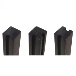 Discount Plus Danmark Tussenpaal rabatsysteem vuren - 9 x 9 cm zwart geschaafd