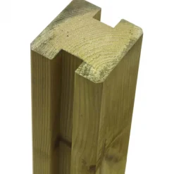 New Plus Danmark Tussenpaal rabatsysteem vuren - 9 x 9 cm groen geimpregneerd geschaafd