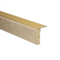 Best Bo Lundgren Uitloopprofiel Goud - Kristianstad Zand Eik - 121 x 6,3 cm