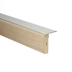 New Bo Lundgren Uitloopprofiel Zilver - Kristianstad Zand Eik - 121 x 6,3 cm