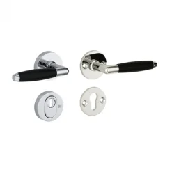 Hot Austria Veiligheidsset kruk/kruk Forza - Maranda II rond kerntrek rechts - Mat Nikkel