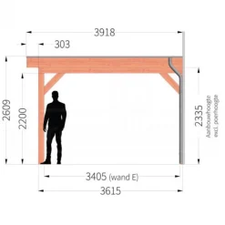 Clearance TrendHout Veranda Ancona - 4 meter diep