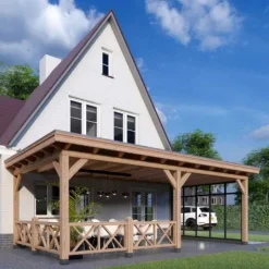 Discount TrendHout Veranda Lucca - 4 meter diep