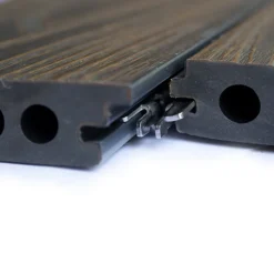 New C-Wood Vlonder totaalpakket composiet semi massief co-extrusie 2,1x14 cm Dark Oak (4 mtr) houtnerf