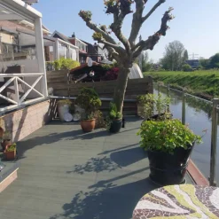 Sale C-Wood Vlonder totaalpakket composiet semi massief co-extrusie 2,1x14 cm Pure Jade (4 mtr) houtnerf