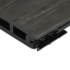 New C-Wood Vlonder totaalpakket composiet naadloos - 2,1 x 14,5 cm - antraciet (4 mtr) houtnerf