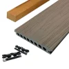 Outlet Elephant Vlonder totaalpakket composiet semi massief co-extrusie 2,1 x 14 cm Oak (5 mtr) houtnerf