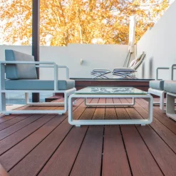 Hot Eva-Last Vlonder totaalpakket composiet 2,5 x 21 cm Padoek (5 mtr) vlak/schorsmotief