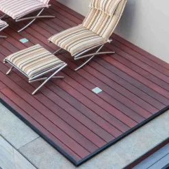 Hot Eva-Last Vlonder totaalpakket composiet 2,5 x 21 cm Padoek (5 mtr) vlak/schorsmotief